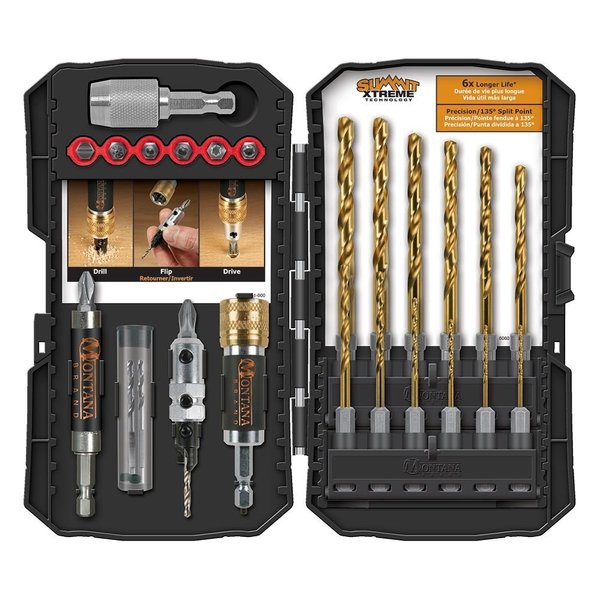 Montana Brand 28 Piece Titanium Coated Drill And Drive Set MB-63126